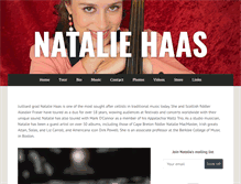 Tablet Screenshot of nataliehaas.com